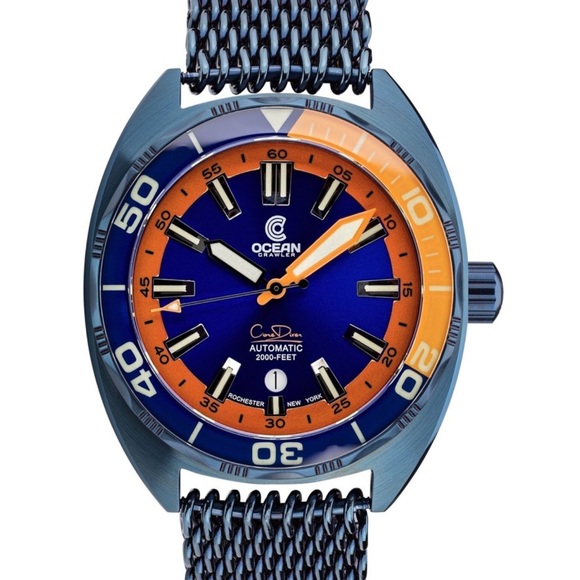 Ocean Crawler Core Diver v3 Watch Blue Steel - Picture 4 of 8
